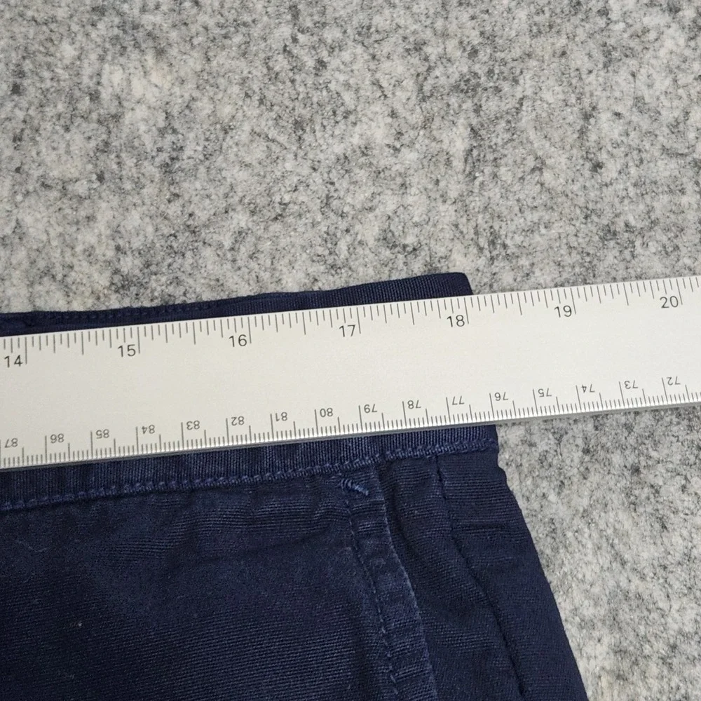Wellen Chino Pants Men 34x30 Blue Utility Workwear Made in USA Flat Front Pocket